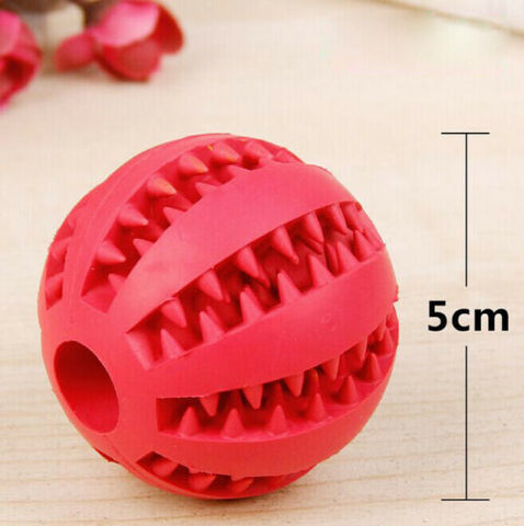 Pet Dog Cat Rubber Ball Chew Treat Fetch Fun Play Toy Pet Dog
